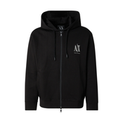 ARMANI EXCHANGE Jopa na zadrgo  črna / bela