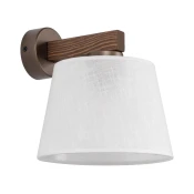 Brilagi - Zidna lampa LATTE 1xE27/15W/230V borovina/bela