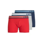 JACK & JONES Boksarice JACDENVER marine/svetlo siva/pegasto siva/temno rdeča
