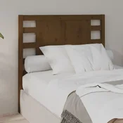Vidaxl Vzglavna medeno rjavo 96x4x100 cm trdna borovina