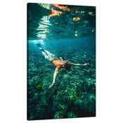 shumee Platno s tiskom Ljudje Potapljanje v oceanu 70x120 cm