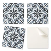 shumee Samolepilne potiskane vinilne ploščice z geometrijsko simetrijo 9x30x30 cm