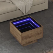 vidaXL Stranska miza artisan hrast 40 x 40 x 30 cm Konstruiran les