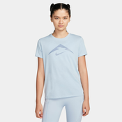 Nike W NK TRAIL TEE, ženska tekaška majica, modra FQ4987