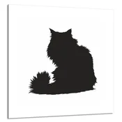 shumee STEKLENA PLOŠČA ZA KUHINJO 60x65 Cat