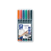 STAEDTLER MARKER LUMOCOLOR, permanent, F, 1/6