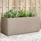 Vrtna sadilica s nogama smeda 80x36x35 cm PP