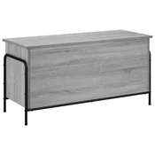 vidaXL Shranjevalna škatla Siva Sonoma 80 x 40 x 49,5 cm