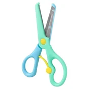 Sazio bounce školske makaze sa mehanizmom 13cm plavo-zelena ( B2C00256 )