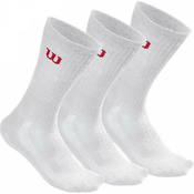 Čarape za tenis Wilson Mens Crew Sock 3P - white