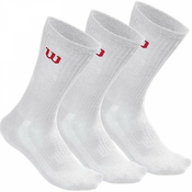 Carape za tenis Wilson Mens Crew Sock 3P - white