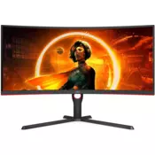 AOC G3 CU34G3S/BK - 86.4 cm (34) - 3440 x 1440 pixels - UltraWide Quad HD - LED - 4 ms - Black - Redcurved gaming monitor with WQHD resolution 165Hz refresh rate and 1ms response time