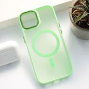 Maska Mag Case Candy Shield za iPhone 15 svetlo zelena