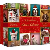 Trefl Adventni koledar 24 Puzzle - Živali - 1 k.