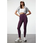 Trendyol Plum Seamless Full Length Knitted Sports Tights
