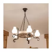 Brilagi - Lestenec na verigi ROATA 5xE14/40W/230V hrast
