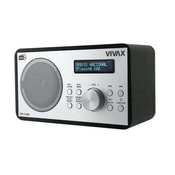 VIVAX DW-2 DAB Vox Radio, 2W, Stereo, Bluetooth, Crni