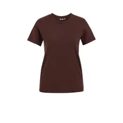 WE Fashion Majica temno rjava