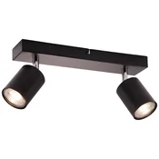 Brilliant LED stropni reflektor Taio 2-plamenski črn 35,5 cm