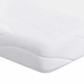 Vidaxl Vzmetnica Bela 90 x 200 cm žakardna tkanina