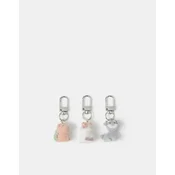 Monsoon Children Set privezaka Mini Animal Keychains, 3 komada, Šareni