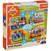 Trefl - Puzzle 4v1 Požiarnik Sam v akcii - 15 - 39 kosov