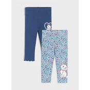 Sinsay - Paket od 2 pamucne helanke Marie - mid blue