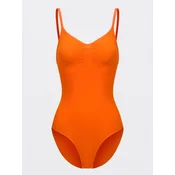 cfab Oblikovanje postave Bodysuit Sculpting Shapewear mit Slip neonsko oranžna