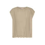 Deha GATHERED SILK LAYERED TOP, ženska majica, bež D42490