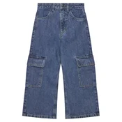 United Colors Of Benetton Jeans hlače 4DW2CE035 Modra Wide Leg
