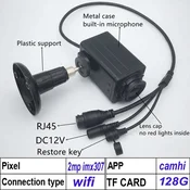 KJB Brezžična IP kamera IMX307 starlight 2 MP z barvnim nočnim vidom Wi-Fi IP kamera 2 MP IMX307, barvni nočni prikaz, kartica 128 GB