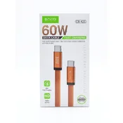 Bavin kabl 60W Type C na Type C 120cm narandžasta - CB421 ( 90141 )