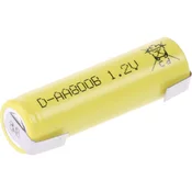 Mexcel Posebni akumulator Mignon (AA) U-spajkalni rep, Flat-Top NiCd Mexcel D-AA800B 1.2 V 800 mAh