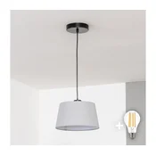 BRILAGI - LED lestenec na jekleni vrvici CERIA 1xE27/40W/230V premer 25 cm siva