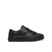 Calvin Klein Superge Vulc Flatf Lace Up Lth YW0YW01932 Črna