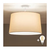 Brilagi - LED nadometni lestenec CERIA 1xE27/60W/230V pr. 45 cm bela/bež