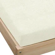 KZ Frotirni nastavljivi list 160x200 ecru DEBELO