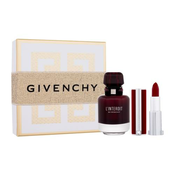 Givenchy L´Interdit Rouge Set parfumska voda 50 ml + šminka Le Rouge Deep Velvet 3,4 g 37 Rouge Grainé za ženske