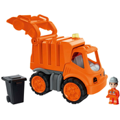 Smetiarske auto Power Worker Garbage Truck+Figurine BIG so smetným košom a pohyblivé casti -gumene kolesa od 2 rokov  B54838