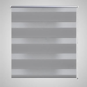 VIDAXL črtasti zebra rolo 70x120cm, siva