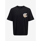 Mens Black T-Shirt ONLY & SONS Disney - Men