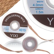 Rosfix 4 mm x 1,5 m – Spajkalna Pletenica Za Odstranjevanje Lema | Bakar, Kalafonija, Precizna, 4 mm, (5000356478)