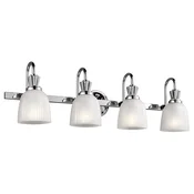 Elstead Lighting Elstead Cora Stenska kopalniška svetilka s 4 lučmi, polirani krom, IP44, G9, (22098931)