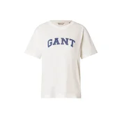 GANT Majica temno modra/bela