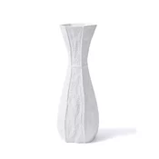 Hanah home Vaza LCA0025, 17x16x45 cm, Bela