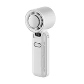 INF Zložljiv prenosni ventilator 3600mAh z ledenim načinom in LED zaslonom White, (5000310124)