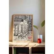 Wallity Dekorativna uramljena slika, 33x48cm, Šarena