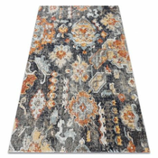 eoshop Moderna preproga MUNDO E0671 orientalska vintage zunanja črna/rumena ( - Velikost: 160x220 cm)