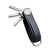 Etui za ključe Orbitkey Pro Leather 9,3 cm mornarsko modra barva
