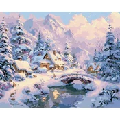 Rayher. Slikanje po številkah, Winter comfort among the mountains